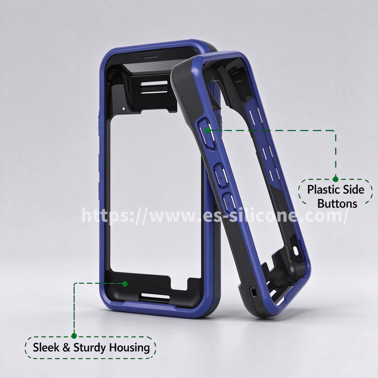 POS machine dual-color injection molded casing